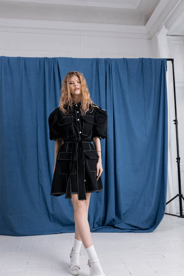 DENIM Puffos ruha - Image 3