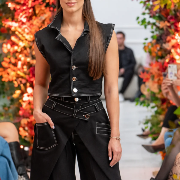 DENIM Mellény - BLACK
