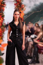 DENIM WRAP JEANS – BLACK - Image 2
